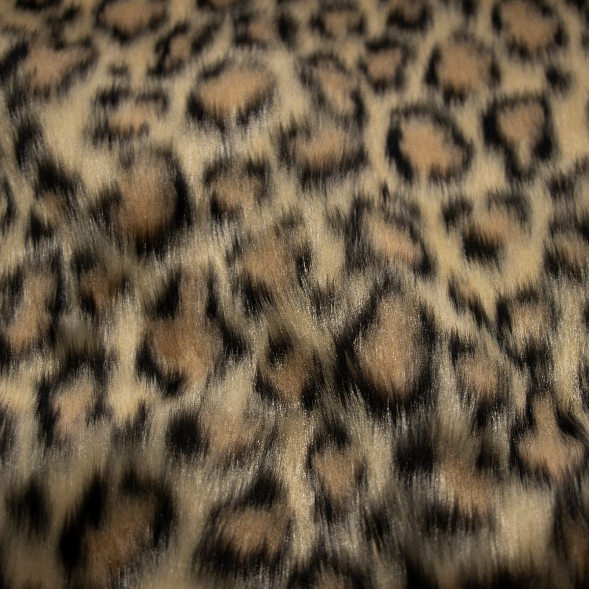 Fellimitat Kunstpelz - Leo Animalprint - hellbraun