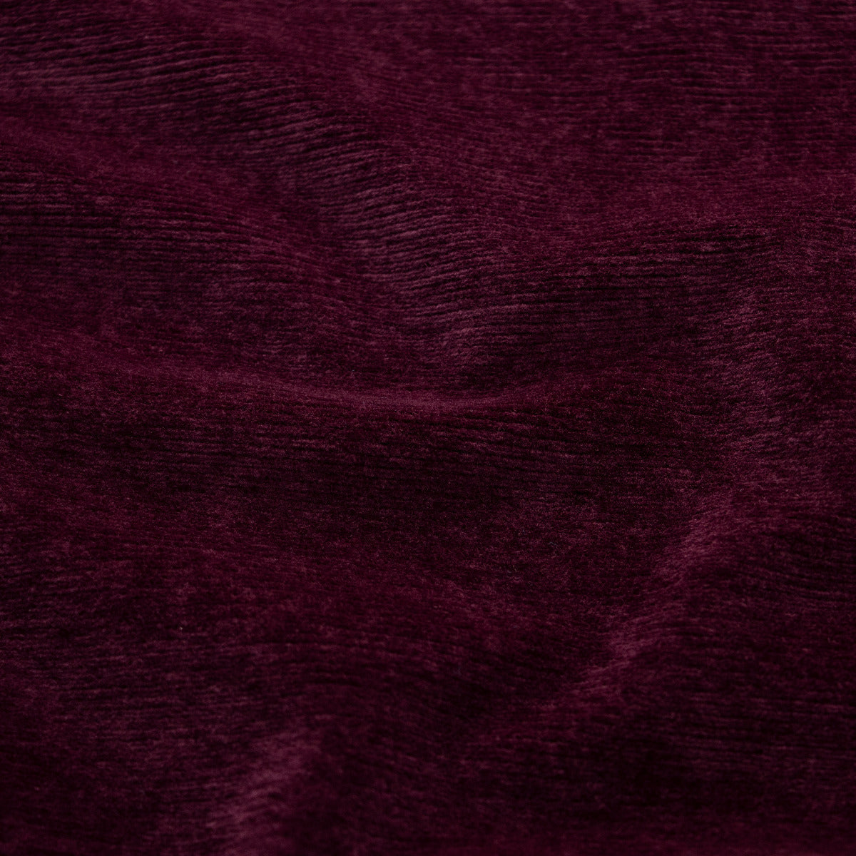 Feincord Jersey - uni bordeauxrot