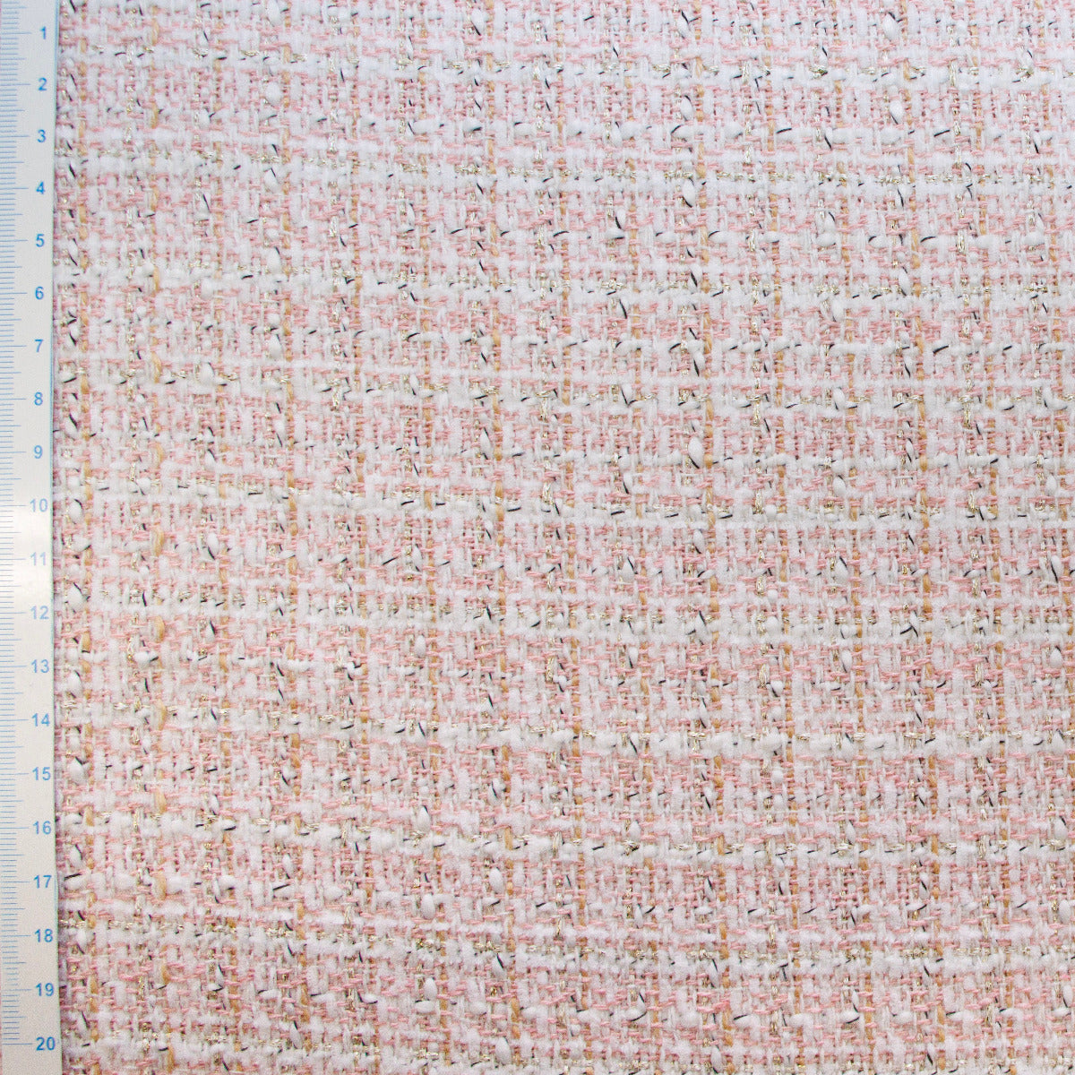 Tweed Mantelstoff - Karo mit Glitzer