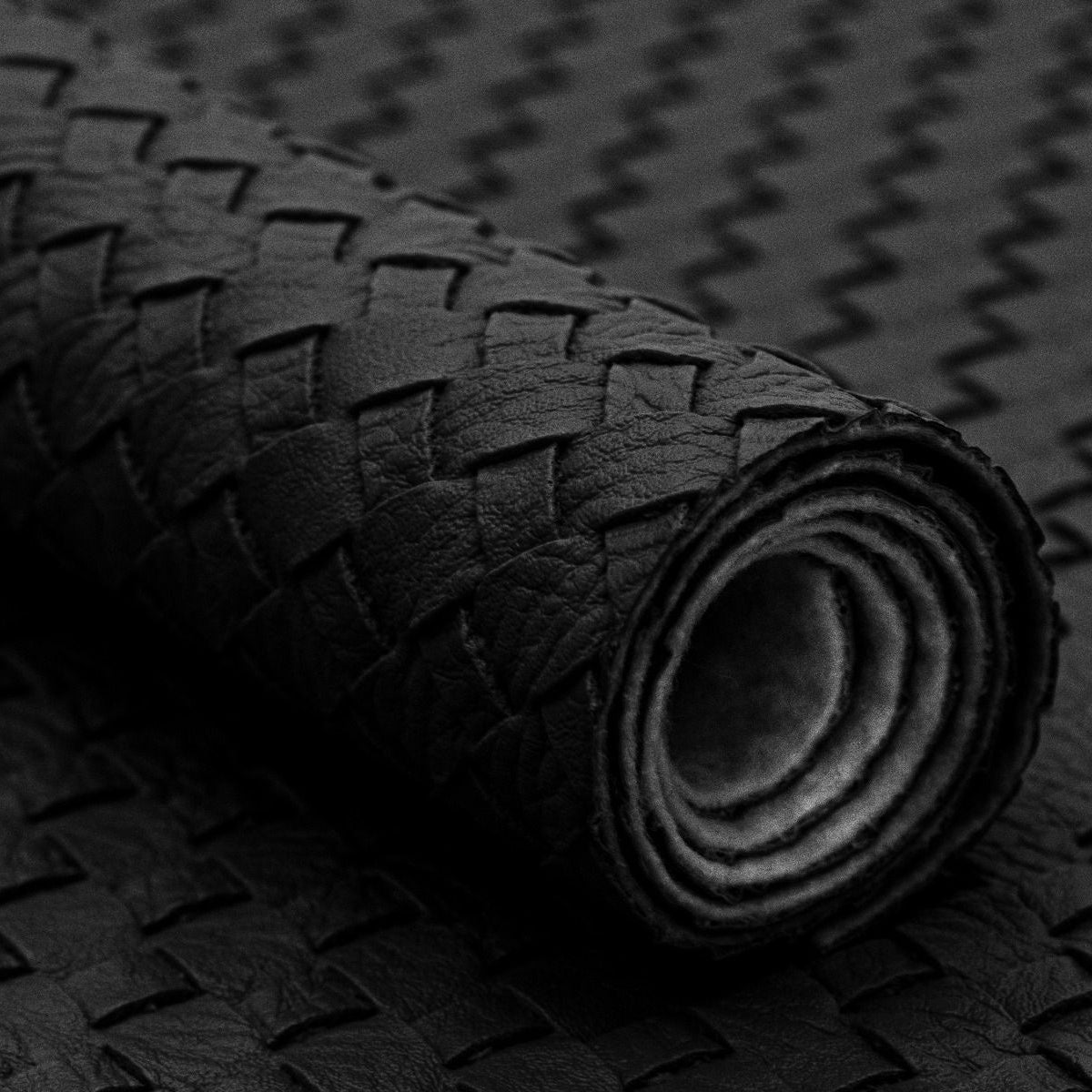 Kunstleder Swafing Beatrice Coupon ca. 50 cm x 70 cm - Flechtmuster