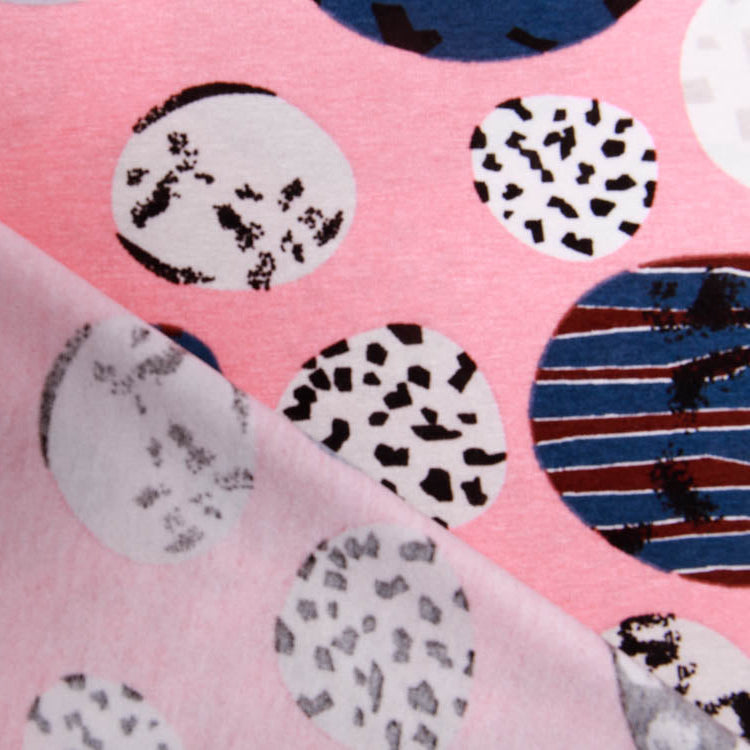 Viskose Jersey - abstraktes Muster - rosa