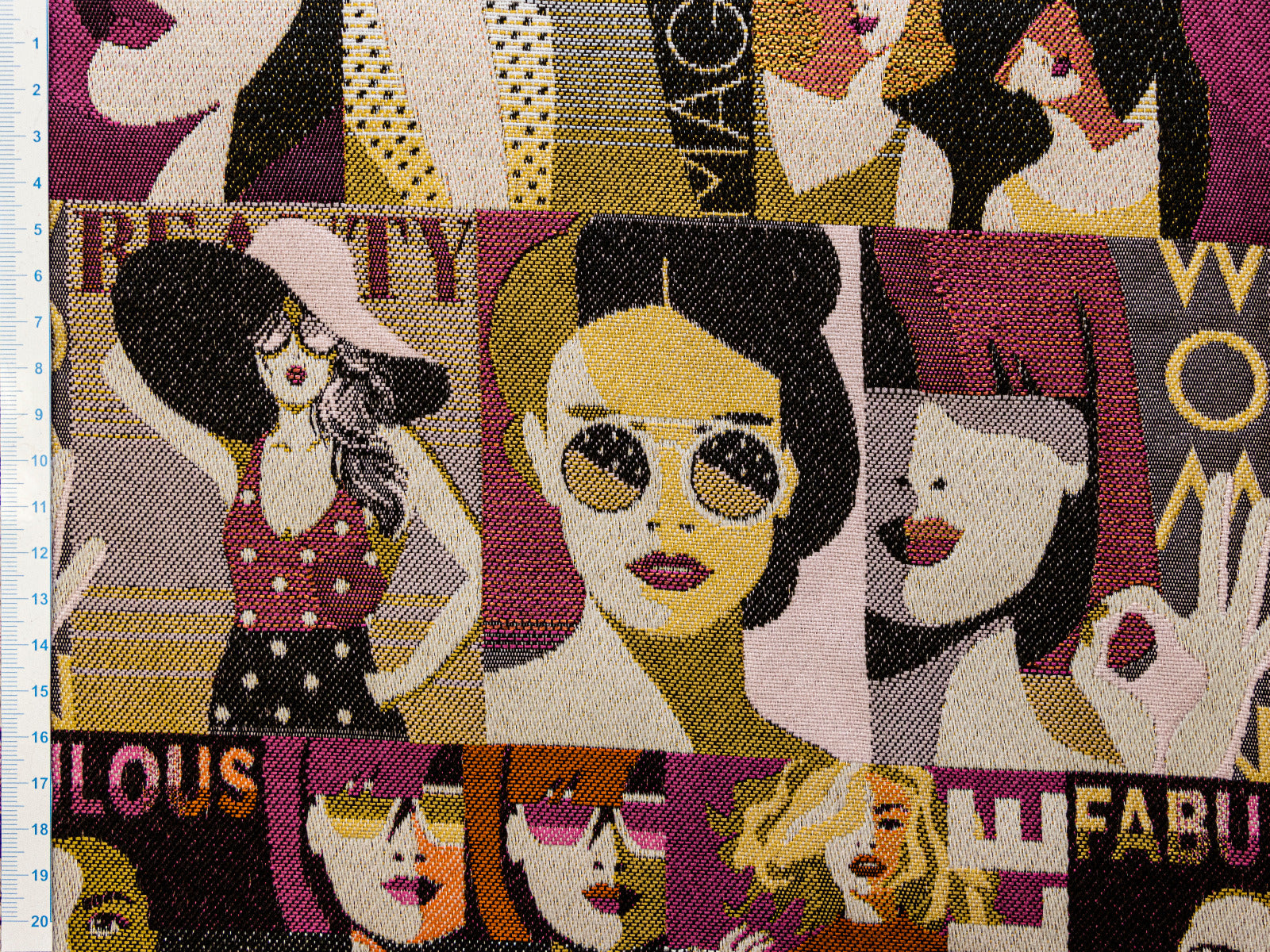 Jacquard Gobelin Dekostoff mit Glitzer - Fashionstyle