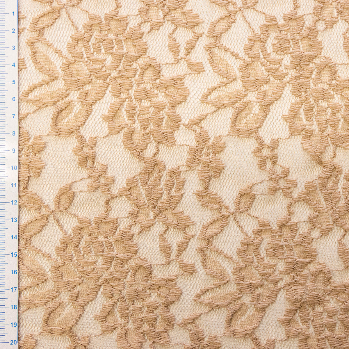 Hochwertige elastische Spitze - Blumenmuster - schlamm