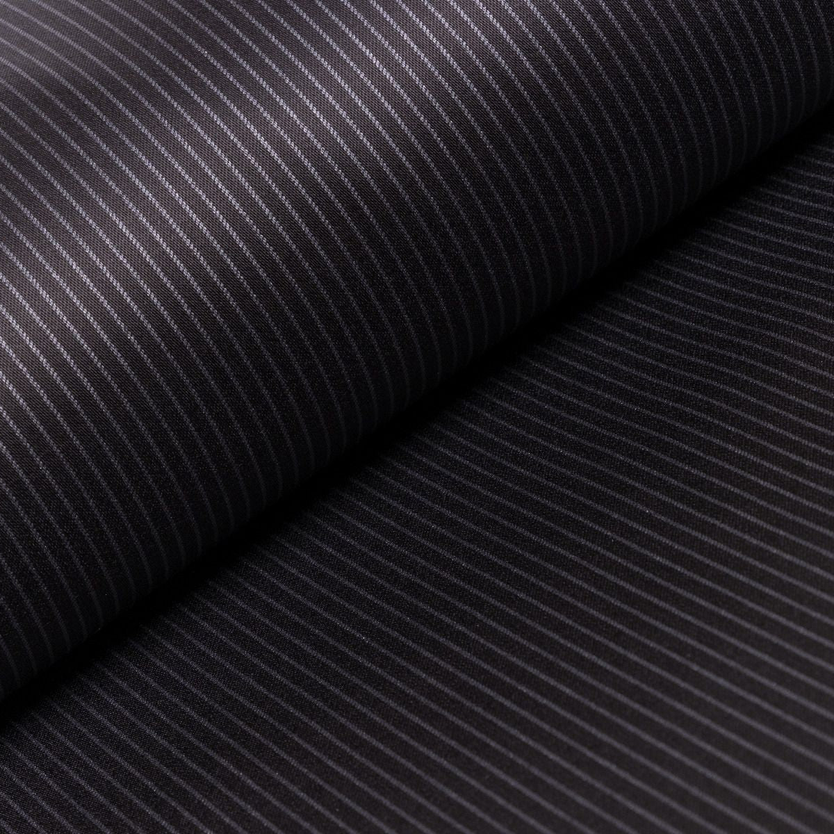 Hosen-Jackenstoff - zarte Nadelstreifen - anthrazit