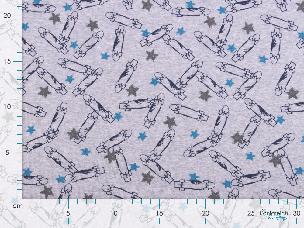 Interlock - Skateboards - grau meliert