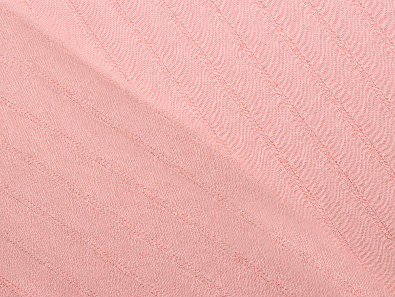 Jersey - Lochstickerei - uni aprikot