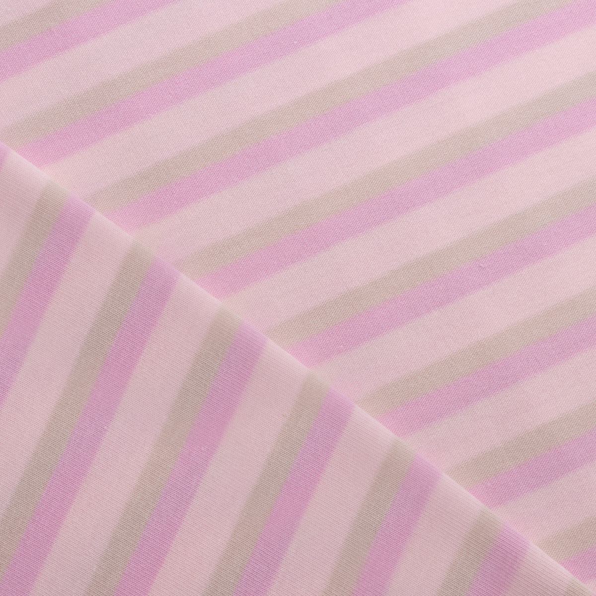 Single-Jersey - Streifen - rosa