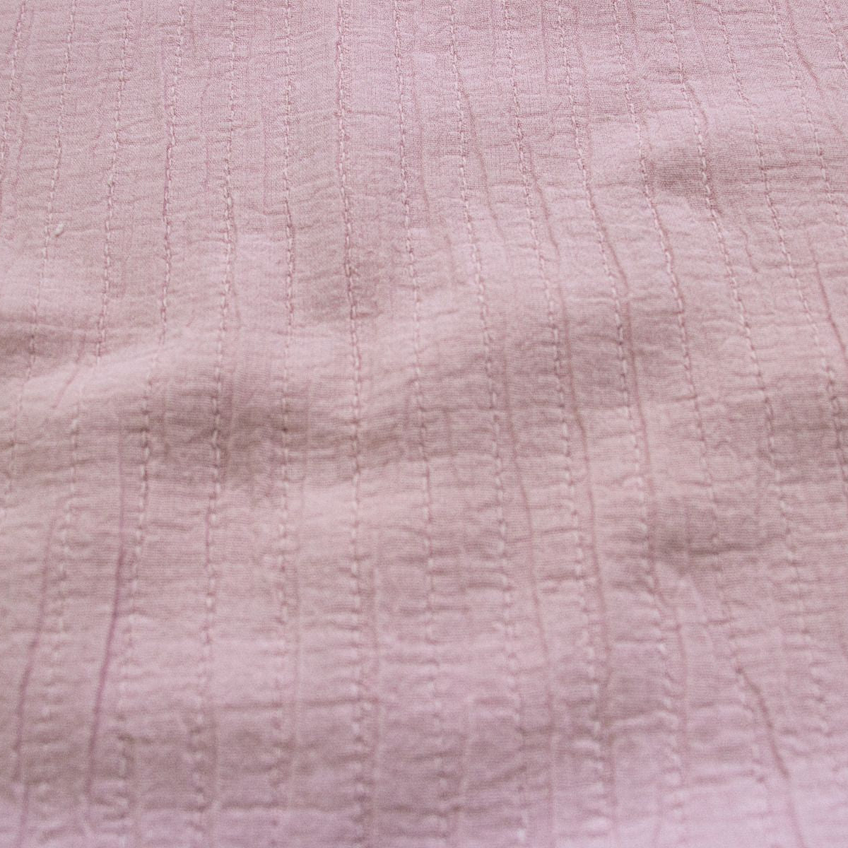 Musselin Double Gauze - Baumwolle - leichte Streifen - rosa