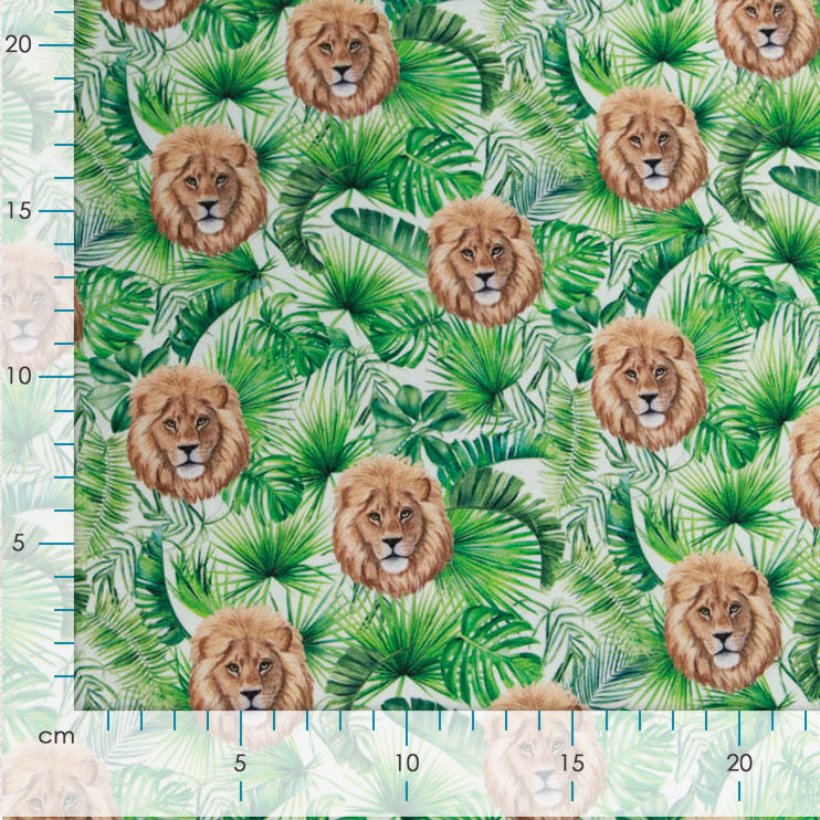 Jersey - Löwen im Dschungel - Wollweiß