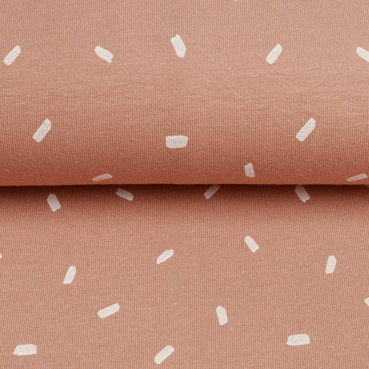 Jersey - Pinselstriche - Lachs