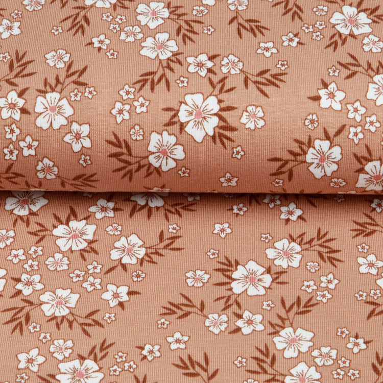 Jersey - Blumengarten - Lachs