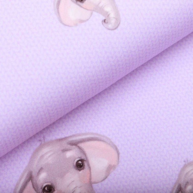 French Terry eLovefant by Sonja Hahn - Elefanten auf Strickoptik