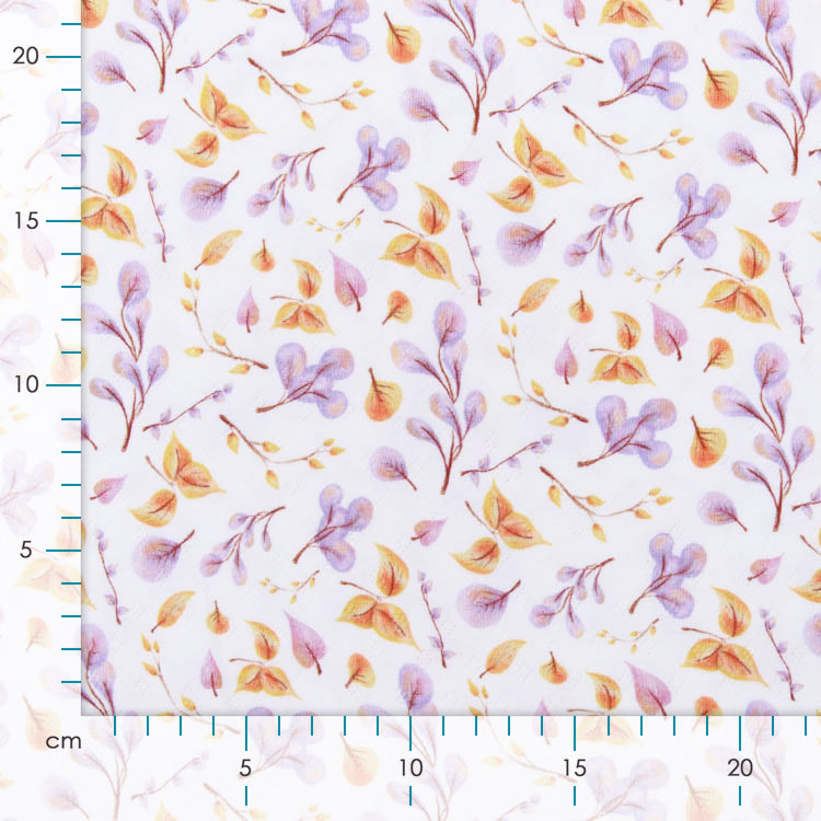 Jersey Feinstrick Stoff Ajoure Pointoille - Laubhaufen - Wollweiß