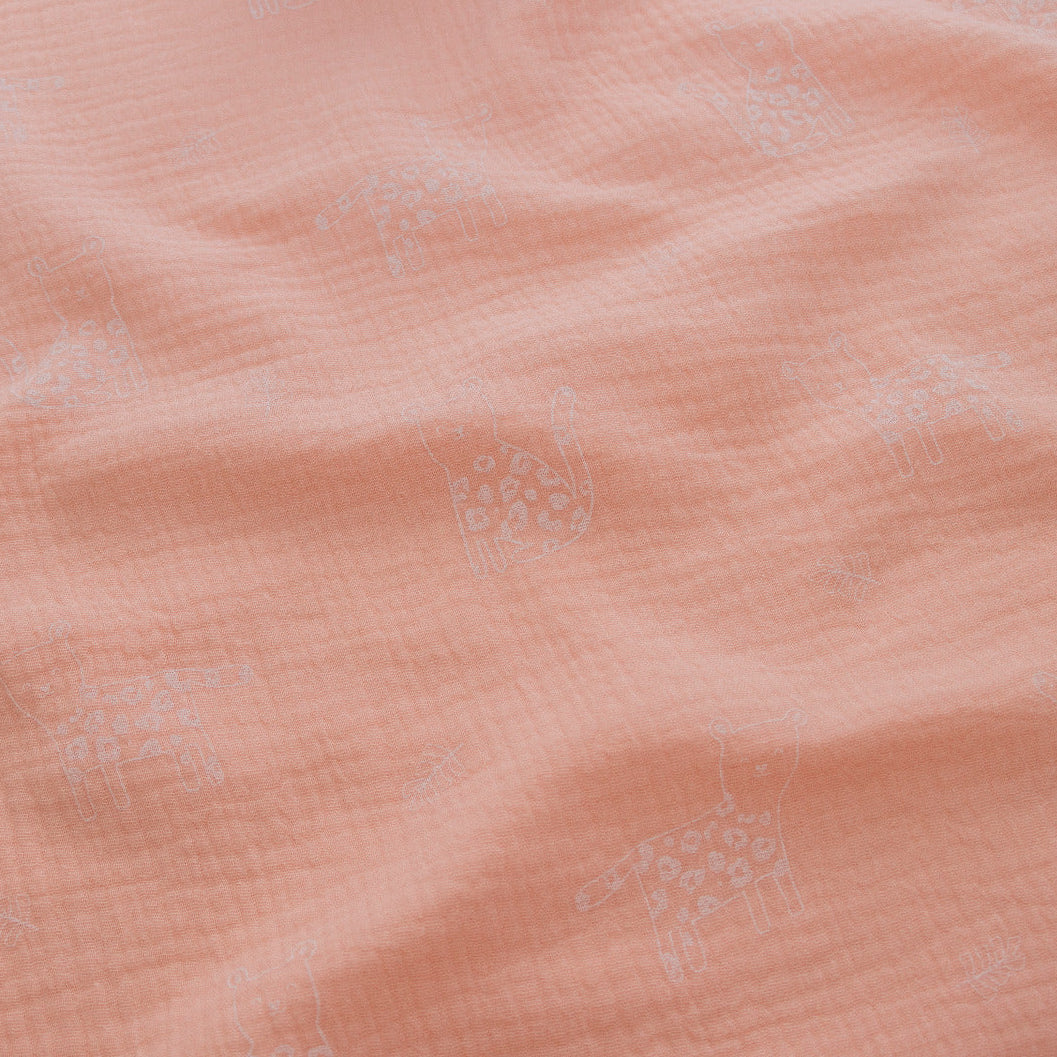 Baumwolle Musselin - Niedliche Leoparden