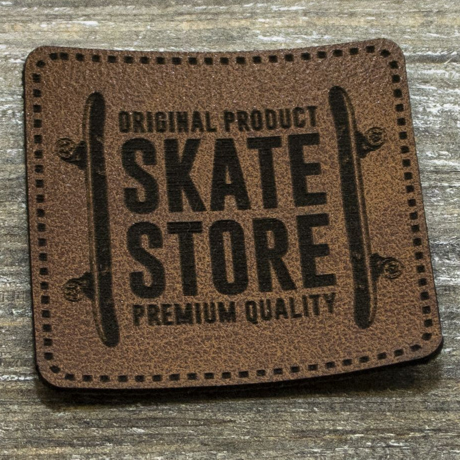 Label Kunstleder KDS - Skate Store - braun