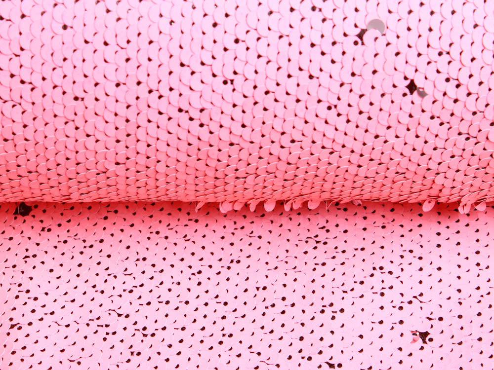 Wendepailetten Stoff - Hologramm-Optik - lachsfarben