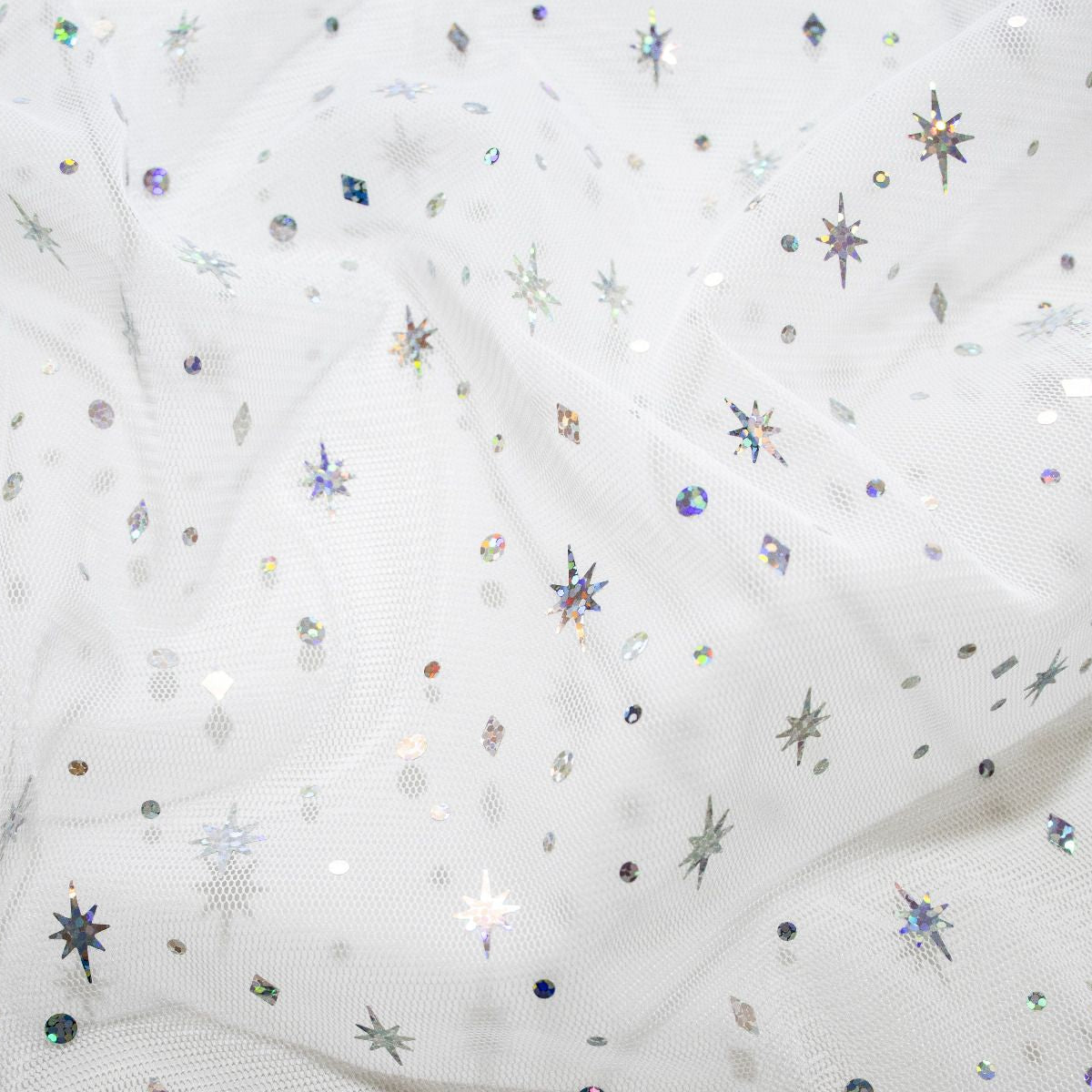 Tüll Elsa Swafing - soft - glitzernde Sternchen