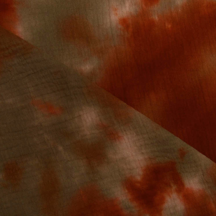 Musselin Baumwolle Double Gauze Snoozy Tie Dye - Batikstyle - terrakotta