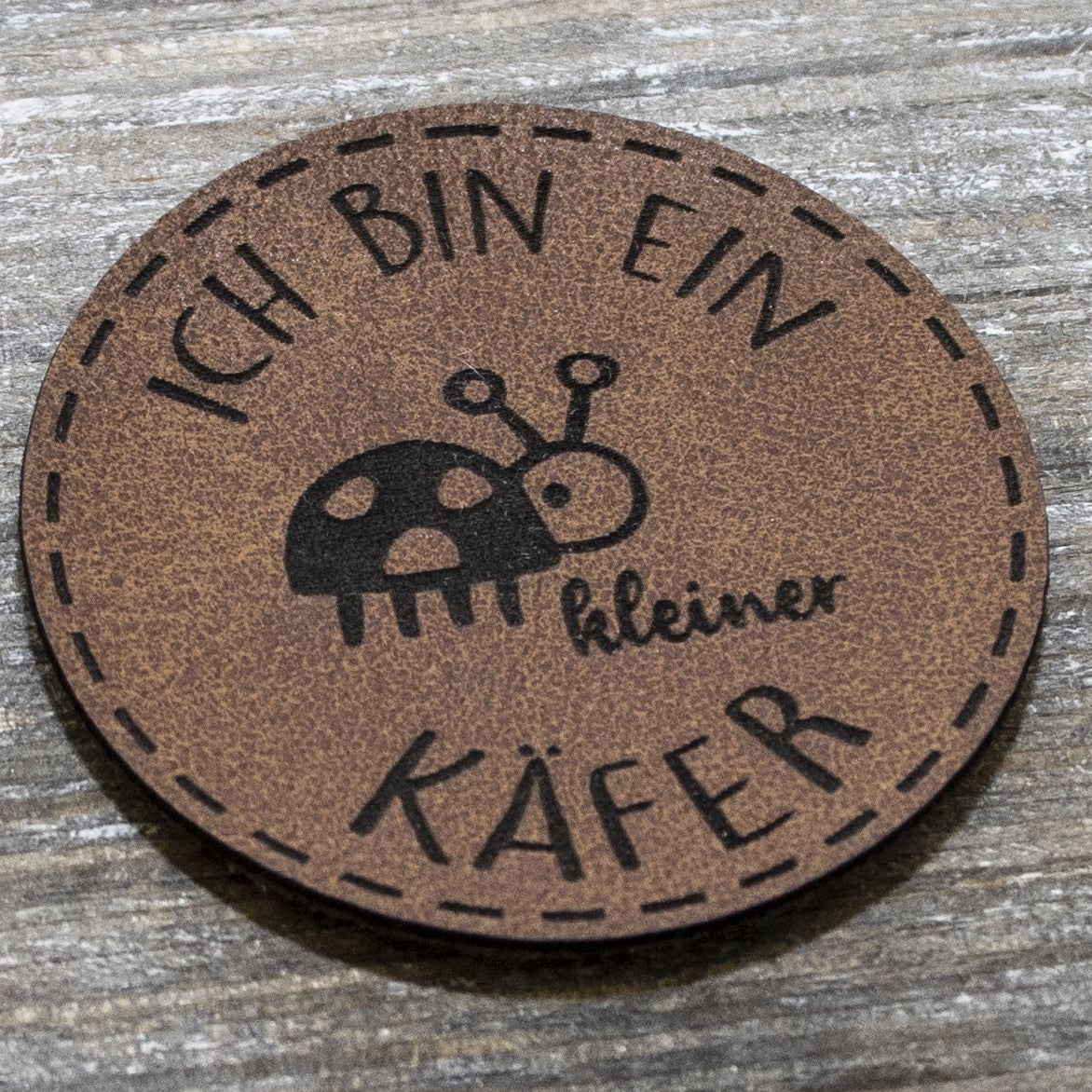 Label Kunstleder KDS - ICH BIN EIN kleiner KÄFER