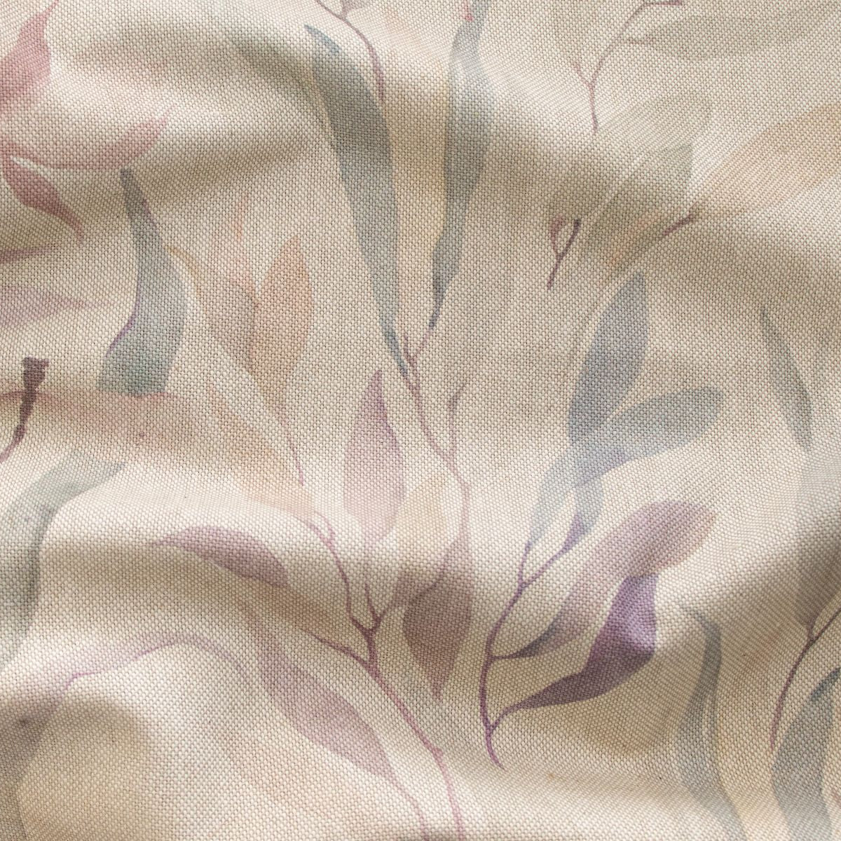 Canvas Swafing Christel - Blätter und Libellen in Wasserfarbenoptik - beige-flieder