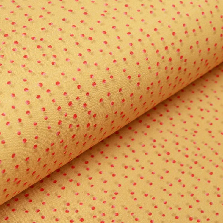 Jersey Digitalprint Stenzo - unregelmäßige mini Punkte - ocker