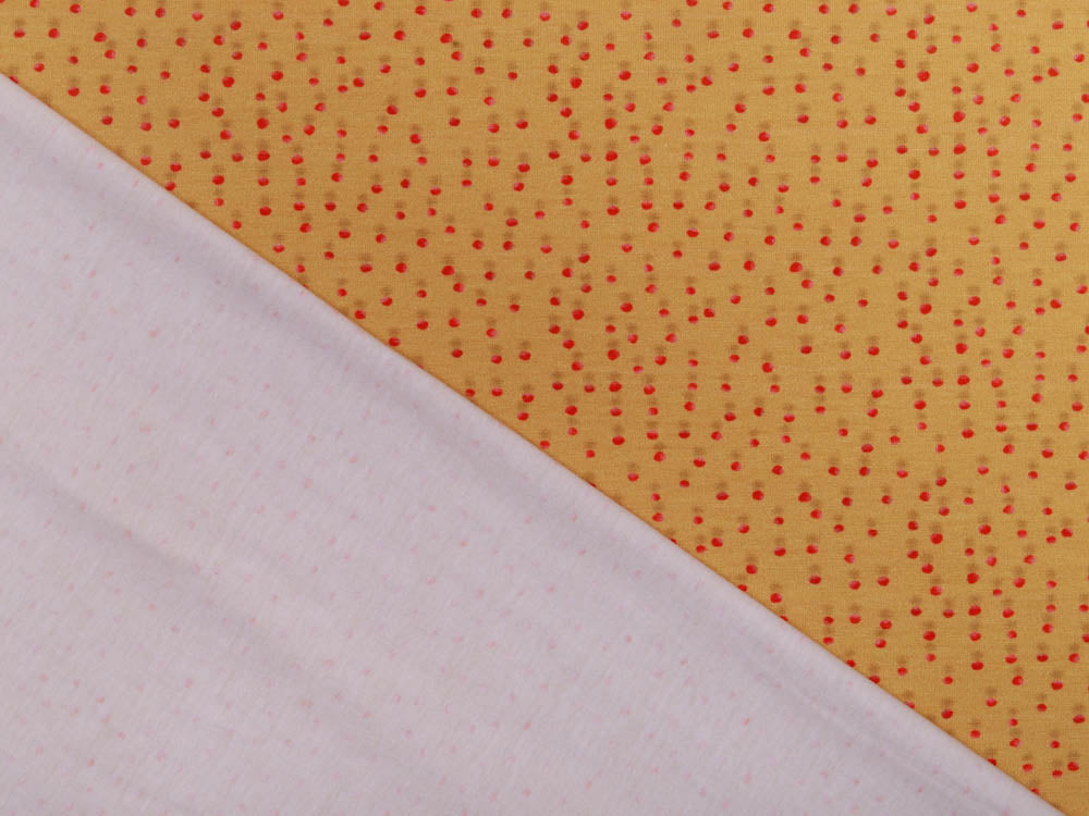 Jersey Digitalprint Stenzo - unregelmäßige mini Punkte - ocker