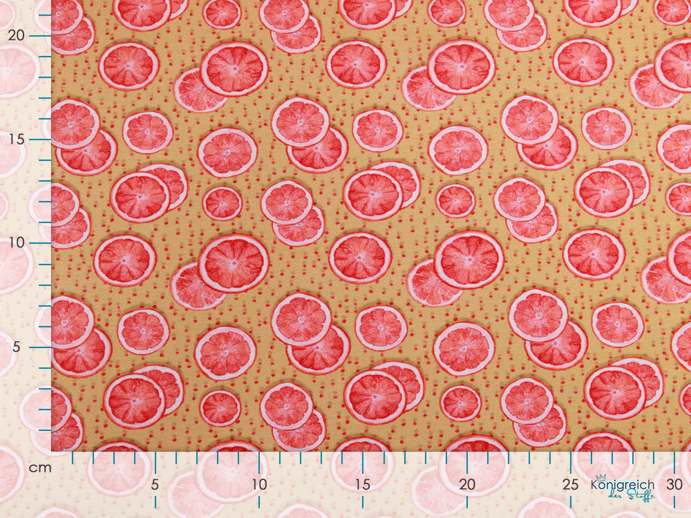 Jersey Digitalprint Stenzo - Orangenscheiben auf Punkten - ocker