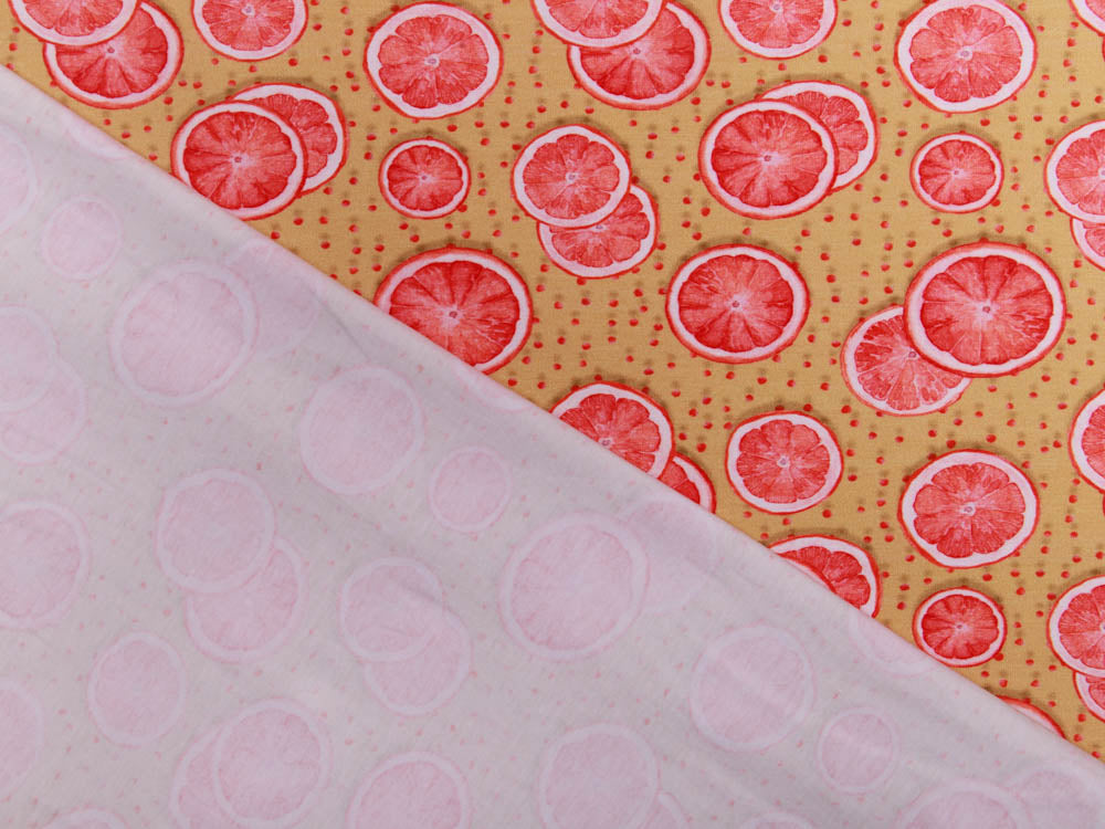 Jersey Digitalprint Stenzo - Orangenscheiben auf Punkten - ocker