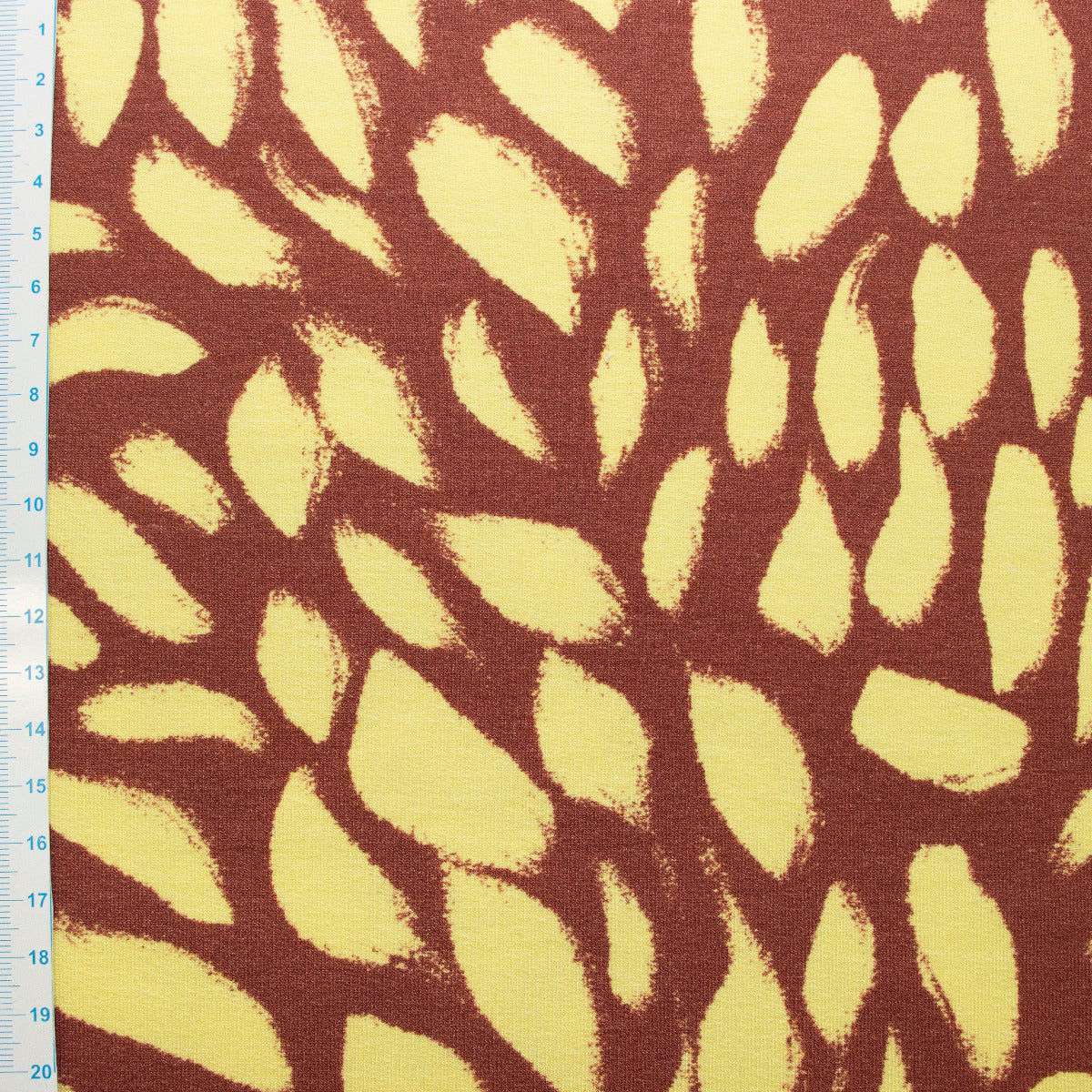 Sweat French Terry Modal Swafing Abrigo by Bienvenido Colorido - schräge Tupfen - rotbraun