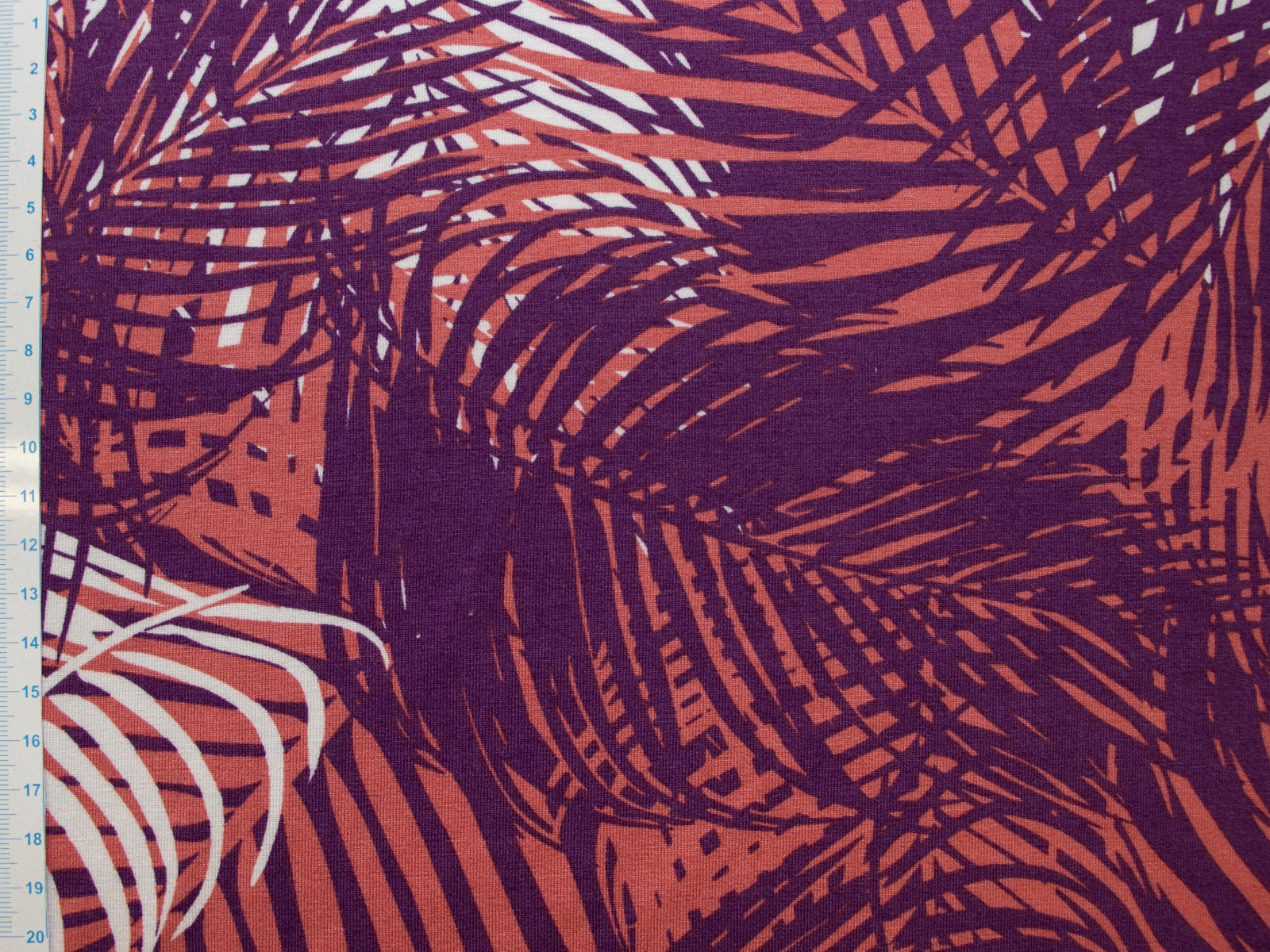 Jersey Viskose Swafing Amsterdam - Palmenblätter - lila