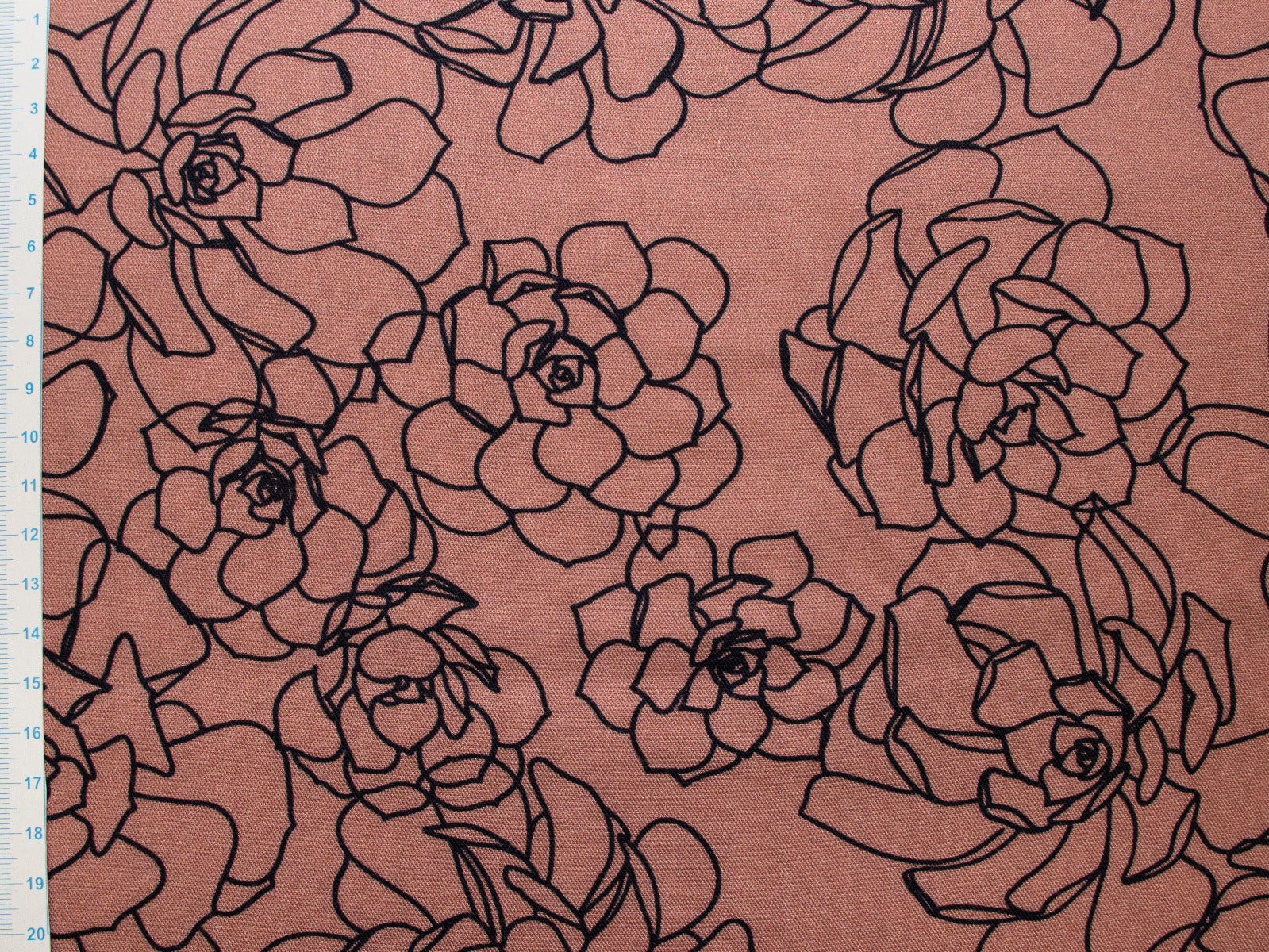 Webware Viskose Swafing - Grow by Käselotti - Blumen - altrosa