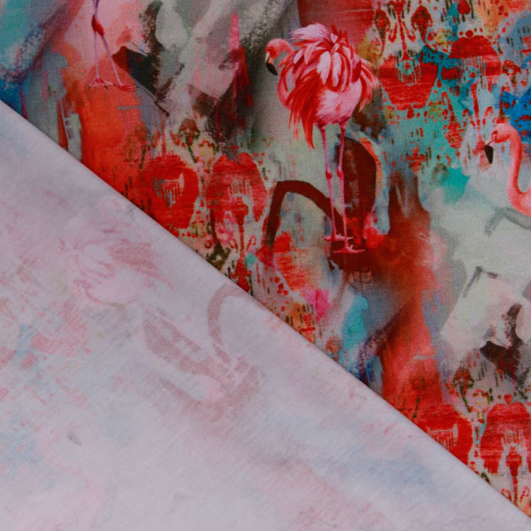 Jersey Digitalprint Stenzo - Flamingos - graublau