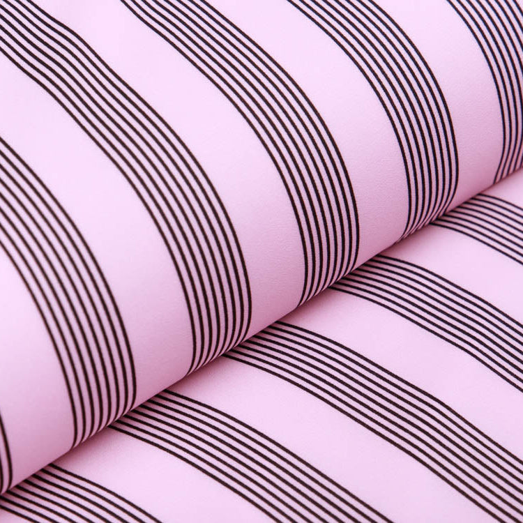 Chiffon Sanetta - Streifen - rosa