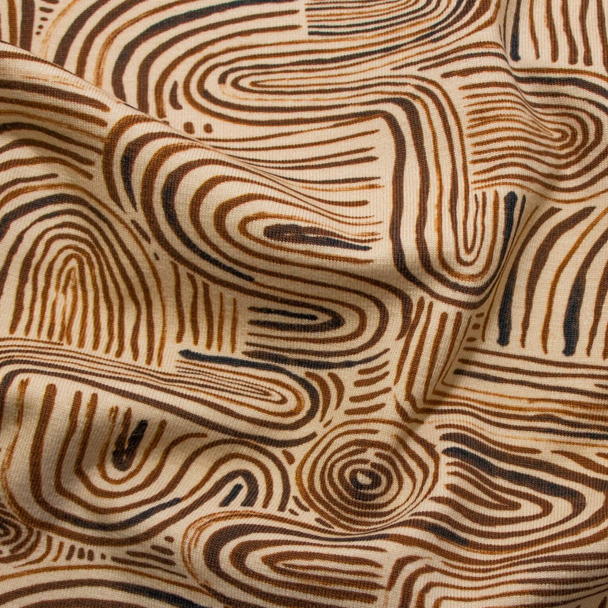 Jersey Baumwolle Swafing Patty - Holzmuster