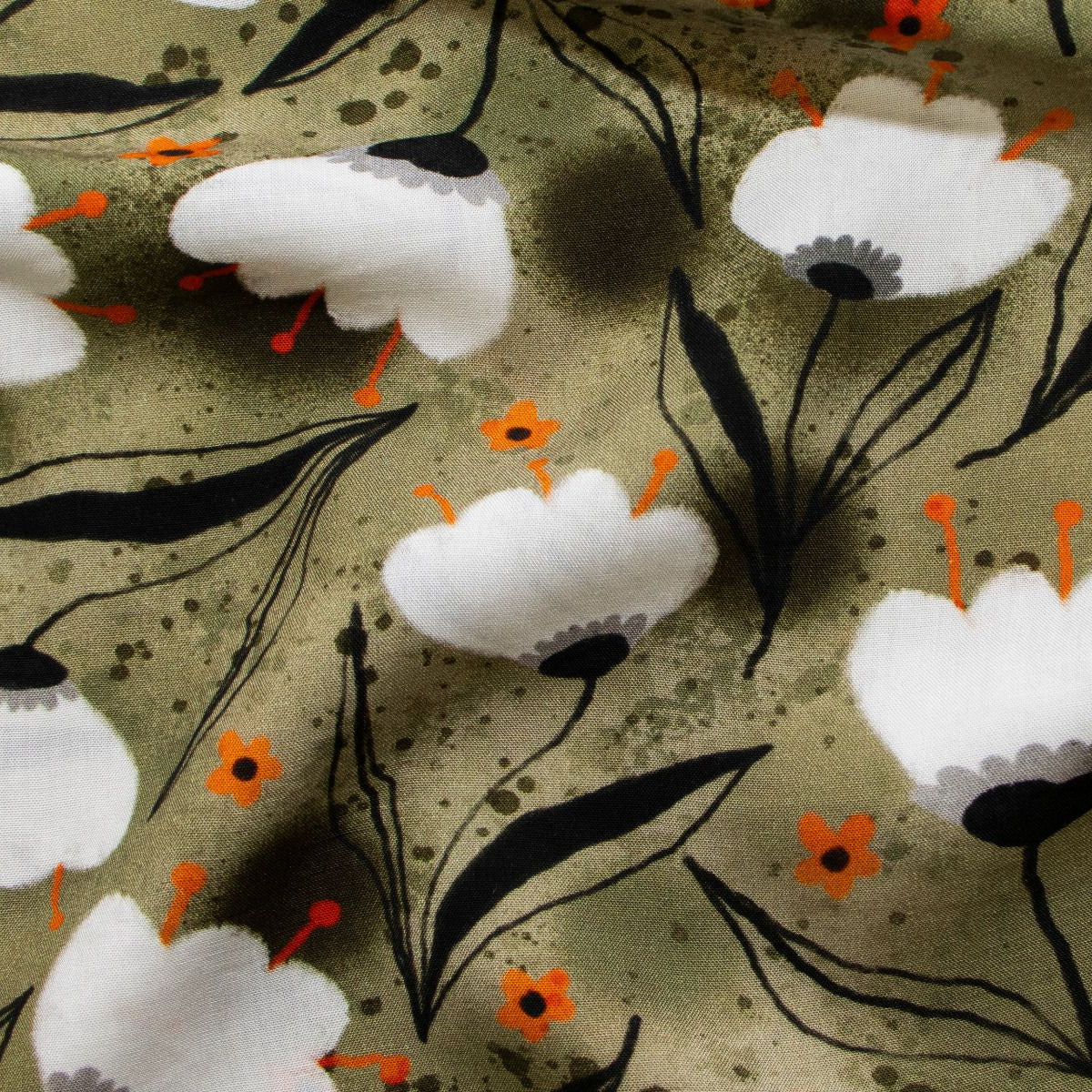 Webware Viskose Rayon - Blümchen