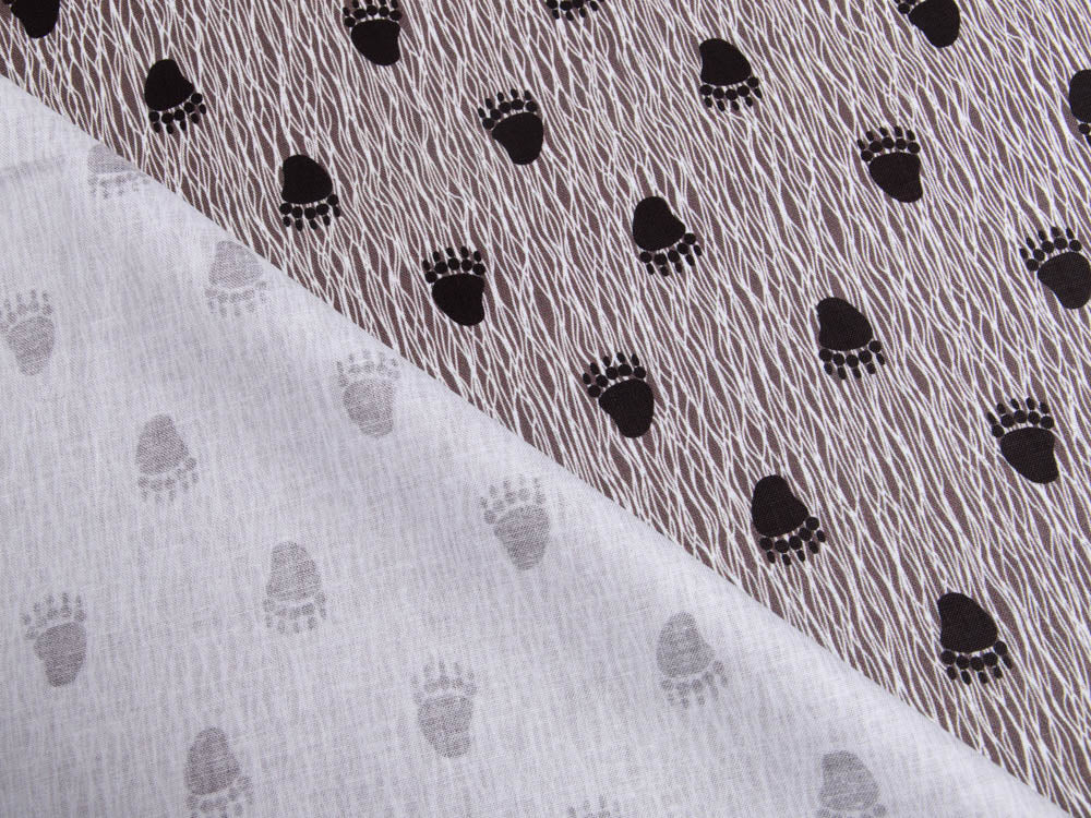 Webware Baumwolle Patchwork - Bärentatzen