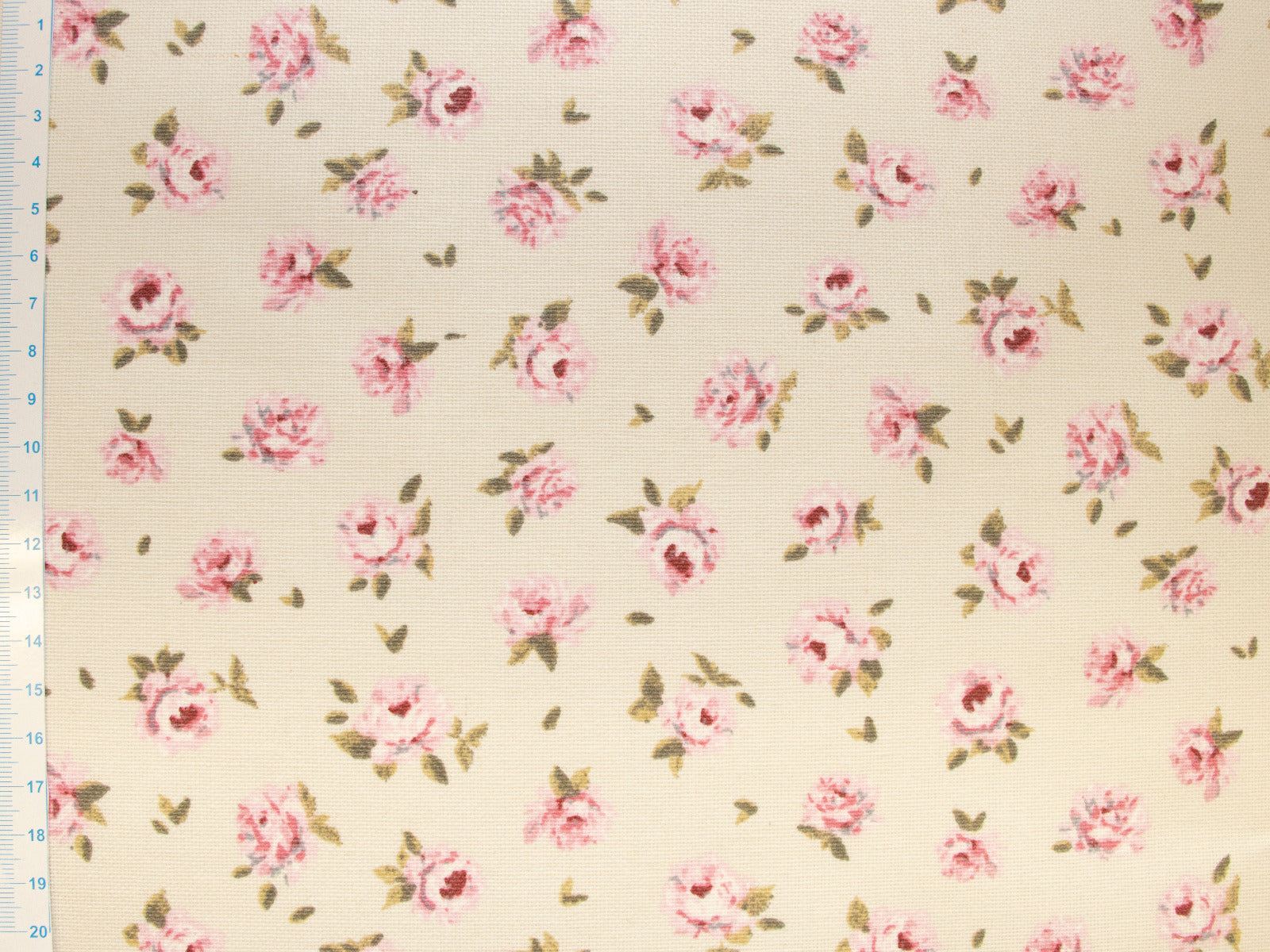 Dekostoff Half-Panama - kleine Rosen