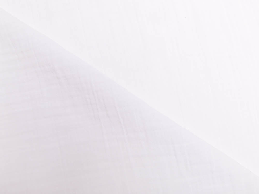 Musselin Baumwolle Hydrofiel Double Gauze Fashion - uni weiß
