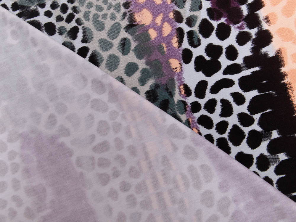 Jersey Viskose Swafing Selina - Animalprint - stein