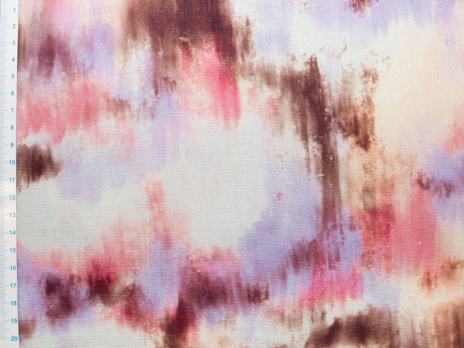 Webware Viskose Leinen - Aquarell - bunt