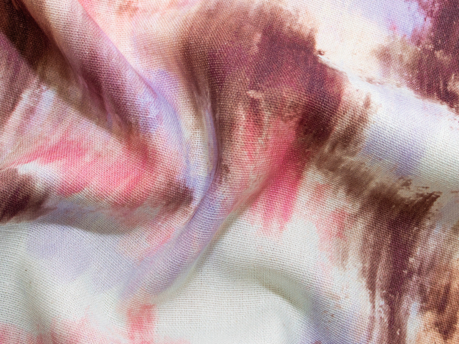 Webware Viskose Leinen - Aquarell - bunt