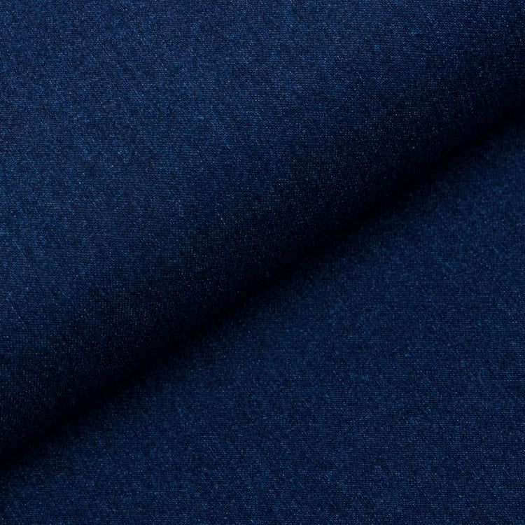 Recycled Stretch Jeansstoff - uni dunkles jeansblau