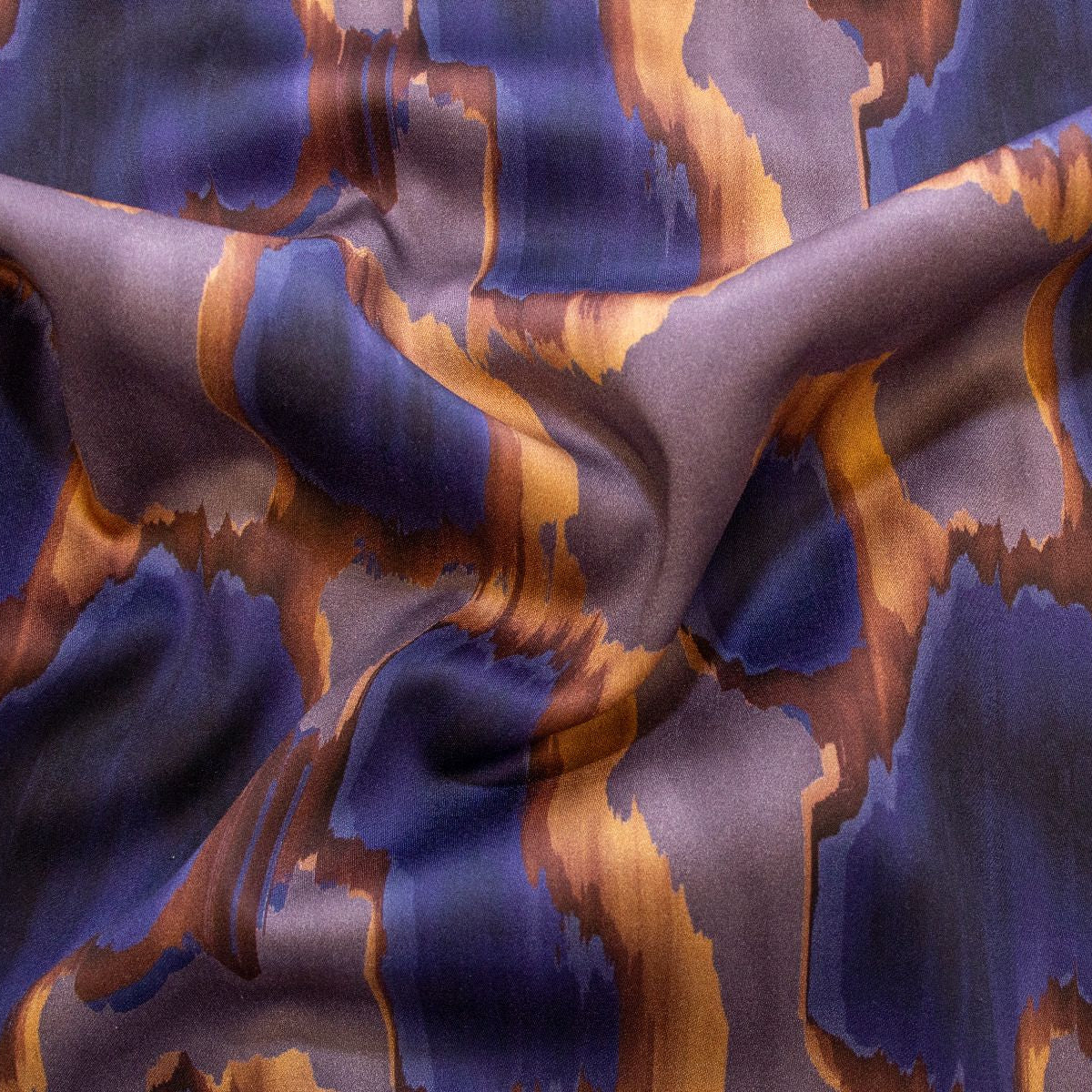 Webware Baumwolle Satin - Animalprint - lavendel