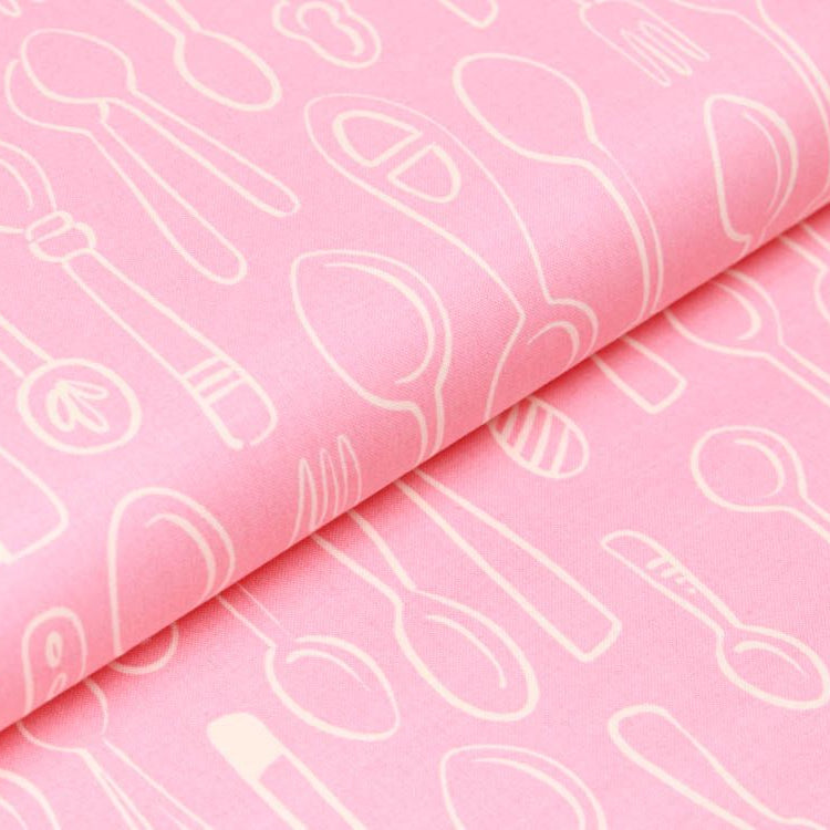 Webware Baumwolle Organic Pigmentdruck by Hamburger Liebe In my Kitchen - Besteck