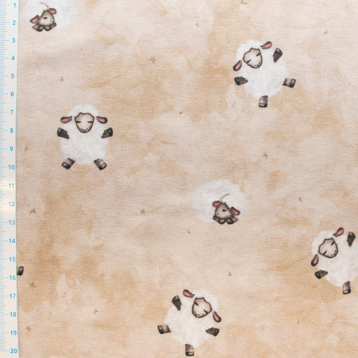Jersey Baumwolle - Schafe - beige