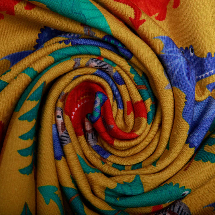 Jersey Swafing Ritter Drachenherz by Sandra Kretzmann - Ritter / Drachen - senf