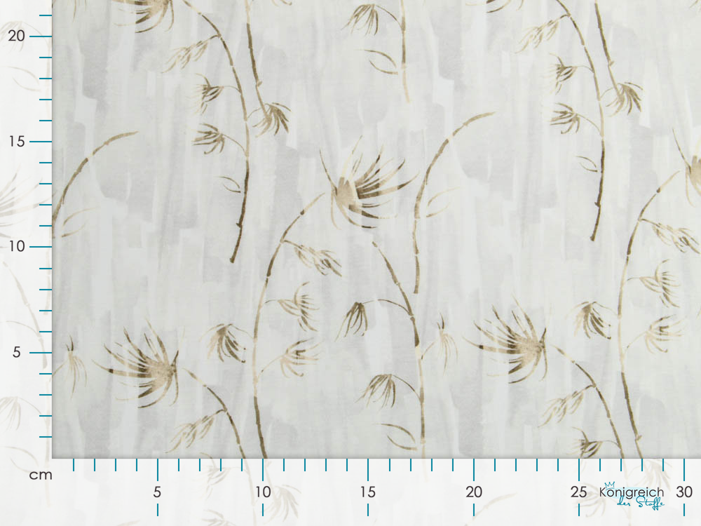 Jersey Digitaldruck Auva - lange Gräser - beige