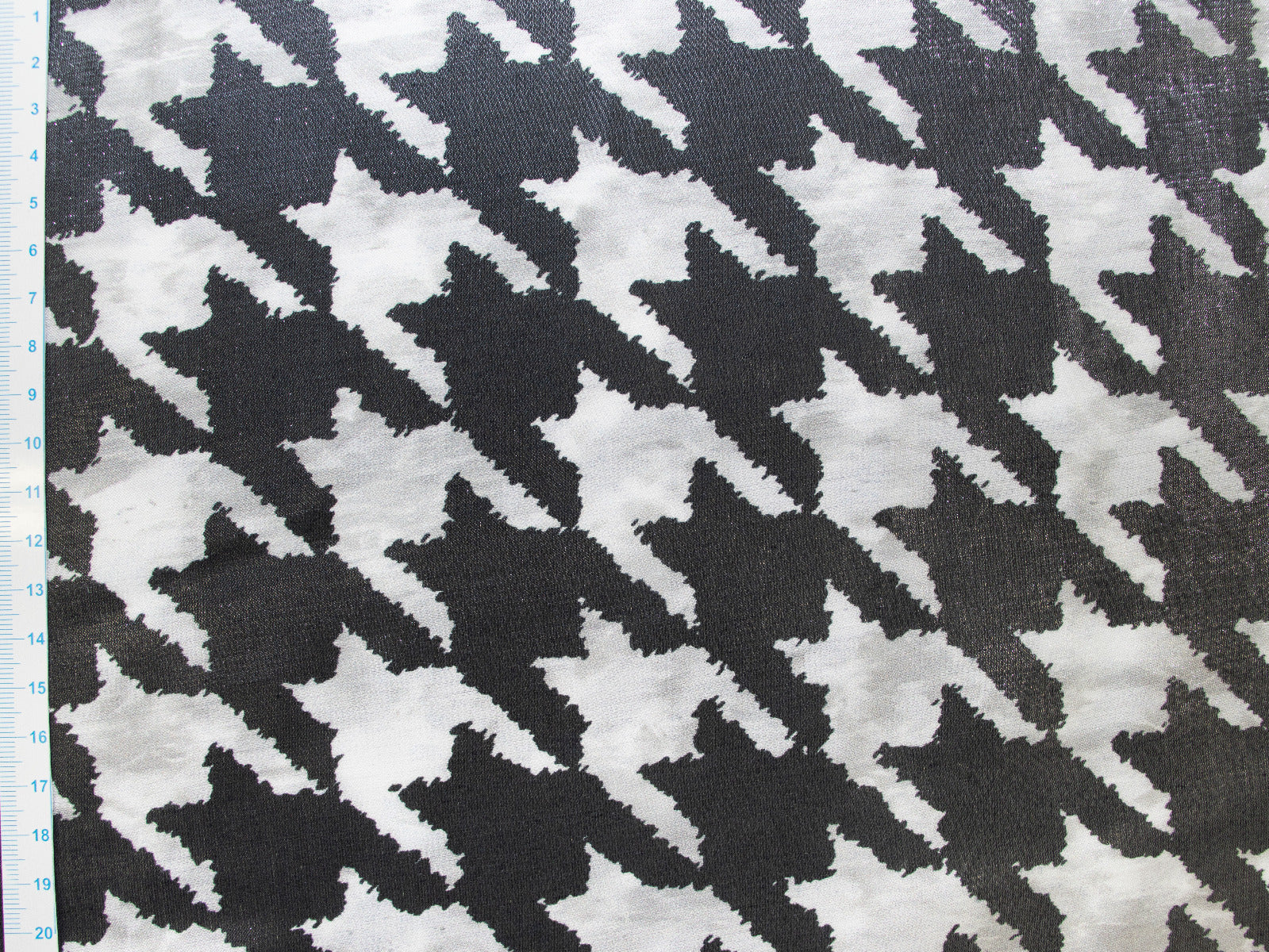 Webware Viskose - Hahnentritt - dunkelgrau - weiß