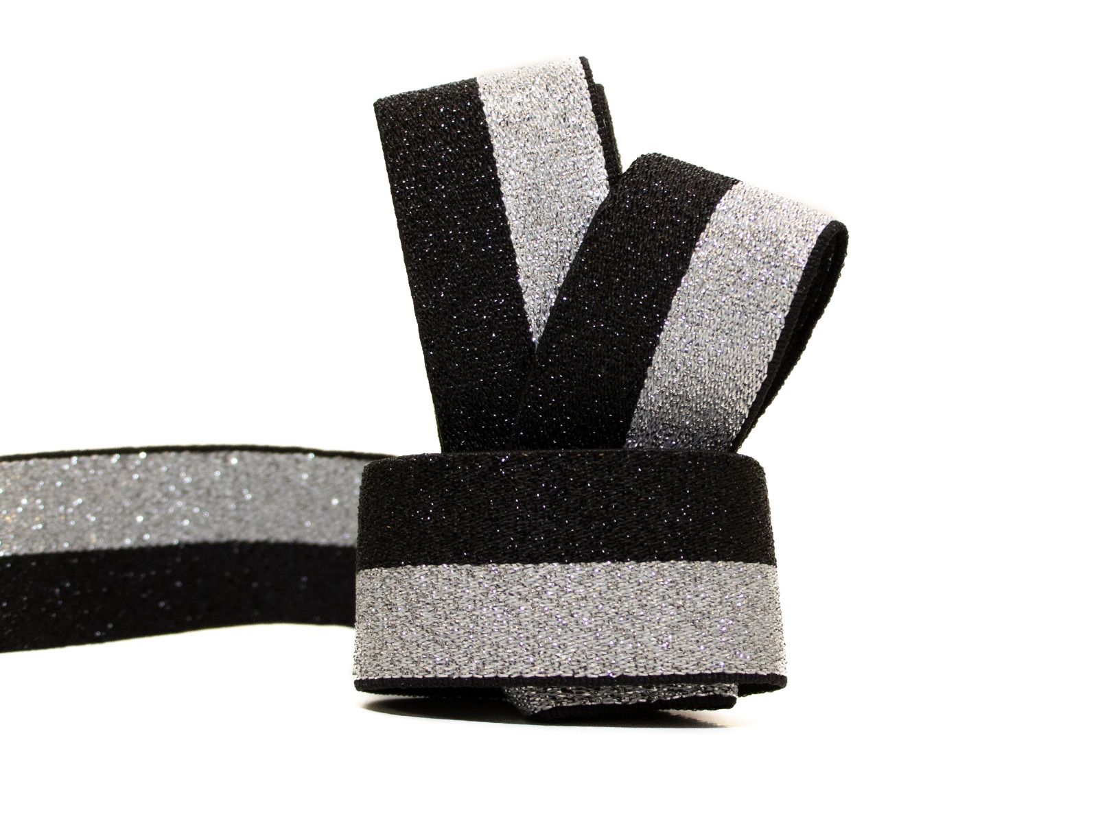 Gummiband mit Glitzer