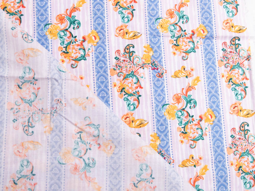 Webware Baumwolle by Klaranähta - florales Muster